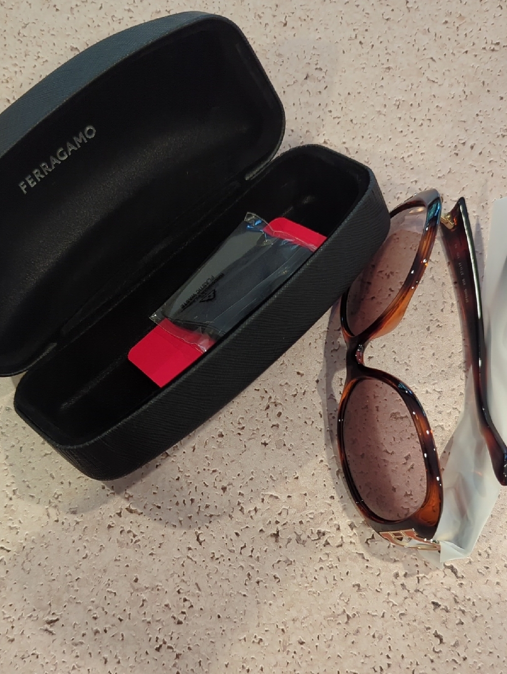 NWT Salvatore Ferragamo Tortoiseshell Sunglasses